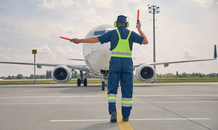 Aviation safety audit with experts evaluating operational compliance and risks
